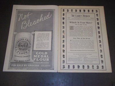 1914 JANUARY THE LADIES' WORLD MAGAZINE - MAY MANTON FASHION - SP 2982