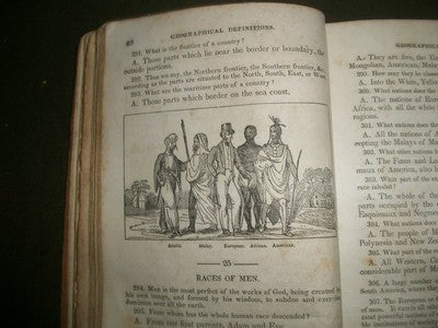 1847 MITCHELL'S SCHOOL OF GEOGRAPHY SECOND EDITION BOOK - ILLUSTRATED - KD 1775Z