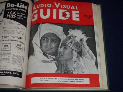1953 SEP-1954 JUNE AUDIO-VISUAL GUIDE VOLUME NO. 20 - GREAT COVERS/ADS - KD 1027