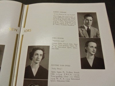 1936 THIEL COLLEGE YEARBOOK - THE ENDYMION - GREENVILLE PENNSYLVANIA - YB 610