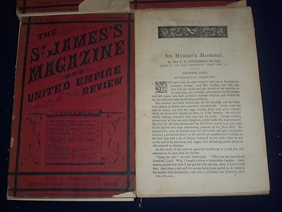 1876 THE ST. JAMES MAGAZINE AND UNITED EMPIRE REVIEW LOT OF 4 DIFFERENT- O 2122