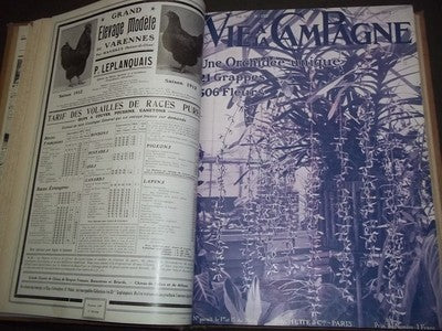 1912 JAN-JUN VIE A LA CAMPAGNE MAGAZINE VOLUME - FRENCH - NICE COVERS - KD 972