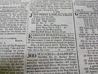 1819 BOSTON DAILY ADVERTISER NEWSPAPER LOT OF 4 DIFFERENT - NP 1478