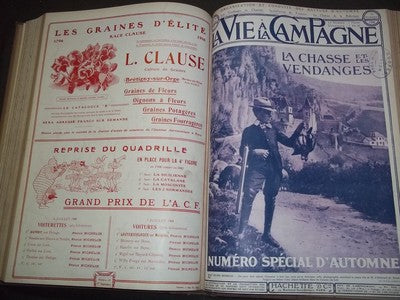 1908 JUL-DEC VIE A LA CAMPAGNE MAGAZINE VOLUME - FRENCH - NICE COVERS - KD 977