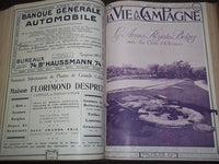 1910 JAN-JUN VIE A LA CAMPAGNE MAGAZINE VOLUME - FRENCH - NICE COVERS - KD 978