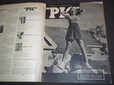 1939 OCT 17 PIC MAGAZINE - DENISE, JOHNNY TIGER AND MAUREEN O'HARA - II 7448
