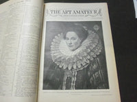 1894-1895 ART AMATEUR MAGAZINE BOUND VOLUME - GREAT ILLUSTRATIONS - KD 3045