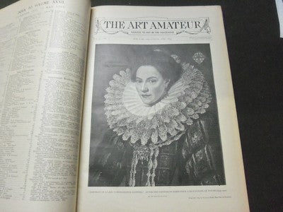 1894-1895 ART AMATEUR MAGAZINE BOUND VOLUME - GREAT ILLUSTRATIONS - KD 3045