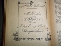 1840'S-1860'S NOVEL BY WILLIAM MAKEPEACE THACKERAY BOUND VOLUME LOT OF 8- KD 928