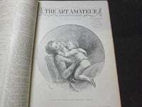1896-1897 ART AMATEUR MAGAZINE BOUND VOLUME - GREAT ILLUSTRATIONS - KD 3047