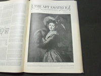 1895-1896 ART AMATEUR MAGAZINE BOUND VOLUME - GREAT ILLUSTRATIONS - KD 3050