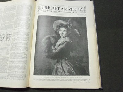 1895-1896 ART AMATEUR MAGAZINE BOUND VOLUME - GREAT ILLUSTRATIONS - KD 3050