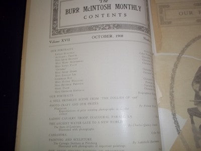 1908 OCT THE BURR MCINTOSH MONTHLY MAGAZINE - LILIAN BLAUVELT - AUTUMN - II 1757