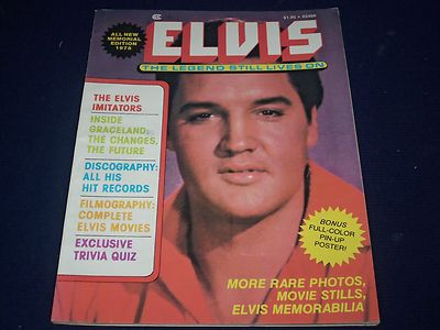 1978 ELVIS THE LEGEND STILL LIVES ON MAGAZINE - PHOTOS - COLOR POSTER - II 9020