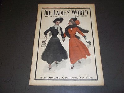 1908 JANUARY THE LADIES' WORLD MAGAZINE - GREAT PHOTOS AND ADS - SP 3005