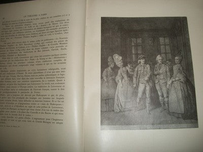 1926 LE THEATRE A PARIS AU XVIIIe SIECLE BOOK BY MAX AGHION - FRENCH - KD 1745H