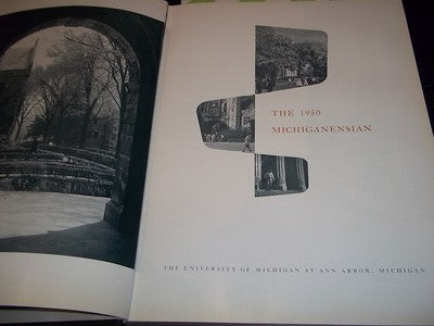 1950 MICHIGANENSIAN YEARBOOK - UNIVERSITY OF MICHIGAN - ANN ARBOR, MI - YB 169