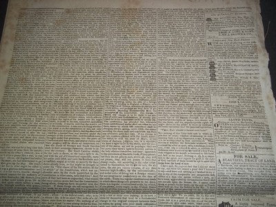1826 NATIONAL GAZETTE & LITERARY REGISTER NEWSPAPER LOT OF 13 - NP 1432