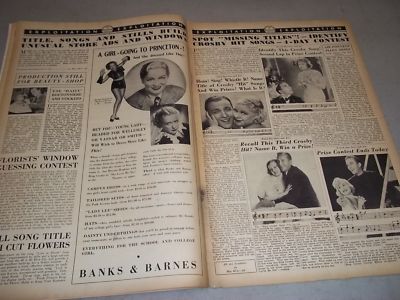 1934 SHE LOVES ME NOT MOVIE PRESS BOOK STARS BING CROSBY & MIRIAM HOPKINS - P 47