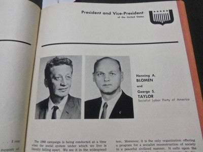 1968 OFFICIAL VOTERS PAMPHLET - UNITED STATES ELECTION - NIXON AGNEW - J 5207