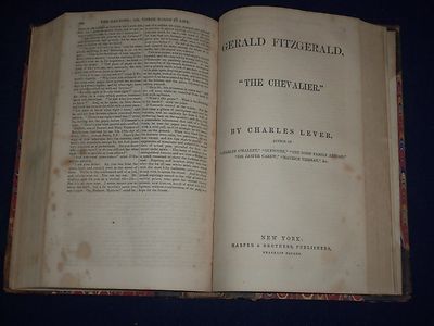 1852 THE DALTONS + GERALD FITZGERALD BY CHARLES LEVER BOTH IN ONE VOL. - KD 1283