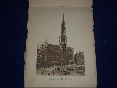 EARLY 1900'S BRUXELLES SOFTCOVER PHOTO ALBUM - BELGIUM SIGHTS - J 5536
