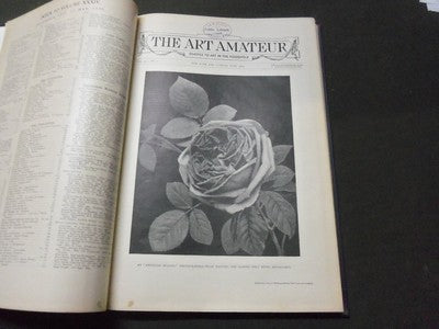 1895-1896 ART AMATEUR MAGAZINE BOUND VOLUME - GREAT ILLUSTRATIONS - KD 3050