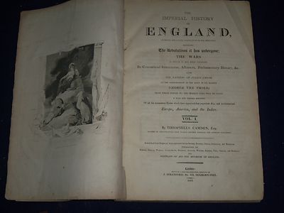 1810-11 IMPERIAL HISTORY OF ENGLAND BY THEOPHILUS CAMDEN VOL. LOT OF 2 - KD 1360