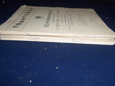 1912-1914 IL SARTO ITALIAN MAGAZINE LOT OF 30-1915 TESTIMONIALS MAGAZINE- O 1851
