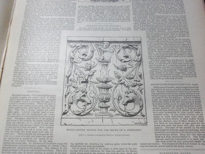 1894-1895 ART AMATEUR MAGAZINE BOUND VOLUME - GREAT ILLUSTRATIONS - KD 3045