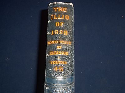 1938 THE ILLIO UNIVERSITY OF ILLINOIS YEARBOOK - THOMAS MURPHY- PHOTOS - YB 154