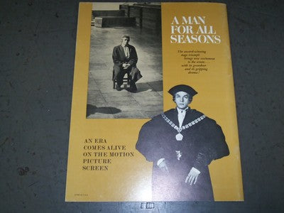 1966 A MAN FOR ALL SEASONS PAUL SCOFIELD PROMOTIONAL BOOK - NICE PHOTOS- II 7420