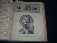 1936 JANUARY-DECEMBER THE MUSICIAN BOUND VOL NO. 41 - GREAT PHOTOS/ADS - KD 1762