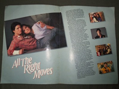 1983 ALL THE RIGHT MOVES MOVIE PROMOTIONAL PIECE - TOM CRUISE - II 7934