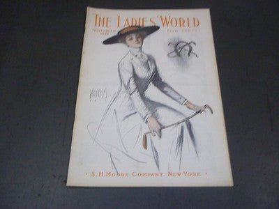1911 NOVEMBER THE LADIES' WORLD MAGAZINE - GREAT PHOTOS AND ADS - SP 2986