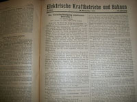 1921-1931 DER ELEKTRISCHE BETRIEB GERMAN VOLUME LOT OF 10 - ILLUS. - KD 3077