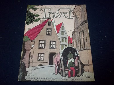 1927 JANUARY TRAVEL MAGAZINE - PICTURESQUE STREET IN OLD BREMEN - II 1946