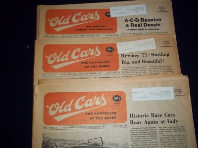 1971 OLD CARS NEWSPAPER LOT 4 - O 1669