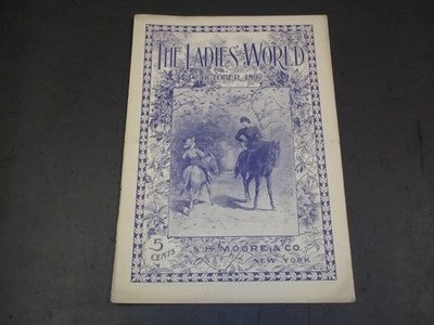 1897 OCTOBER THE LADIES' WORLD MAGAZINE - GREAT PHOTOS AND ADS - SP 3021