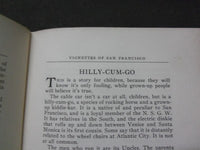 1921 VIGNETTES OF SAN FRANCISCO BOOK BY ALMIRA BAILEY - KD 1775C