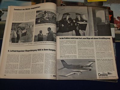 1967-1968 DEUTSCHER AEROKURIER GERMAN AVIATION MAGAZINES LOT OF 6 - O 282