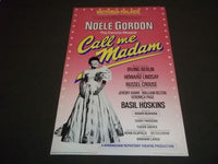 1983 CALL ME MADAM VICTORIA PALACE THEATER POSTER NOELE GORDON - P 200