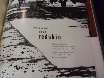 1967 OKLAHOMA STATE UNIVERSITY YEARBOOK - REDSKIN - STILLWATER - YB 208