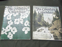 1905 COUNTRY CALENDAR MAGAZINE LOT OF 2 DIFFERENT ISSUES - VOL 1 # 1 - II 4269