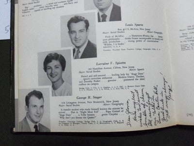 1950 LA CAMPANA NEW JERSEY STATE TEACHER'S COLLEGE YEARBOOK - MONTCLAIR - YB 292