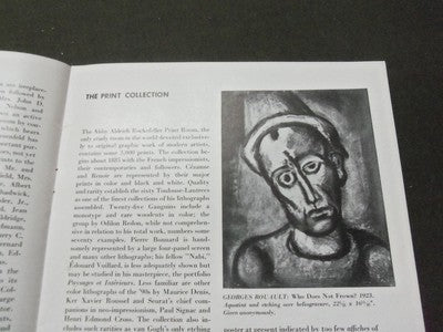 1949 THE ABBY ALDRICH ROCKEFELLER PRINT ROOM BOOKLET - NEW YORK - II 7357