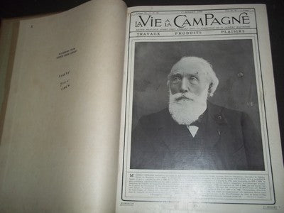 1908 JUL-DEC VIE A LA CAMPAGNE MAGAZINE VOLUME - FRENCH - NICE COVERS - KD 977