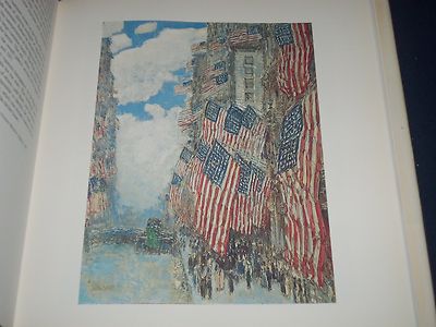 1988 THE FLAG PAINTINGS OF CHILDE HASSAN HARDCOVER BOOK BY ILENE FORT - KD 1602