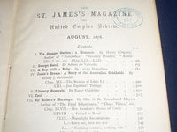 1876 THE ST. JAMES MAGAZINE AND UNITED EMPIRE REVIEW LOT OF 4 DIFFERENT- O 2122