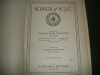 1924 SONGS OF NEW JERSEY COLLEGE BOOK - 2ND EDITION - MCKINNEY - KD 1870G